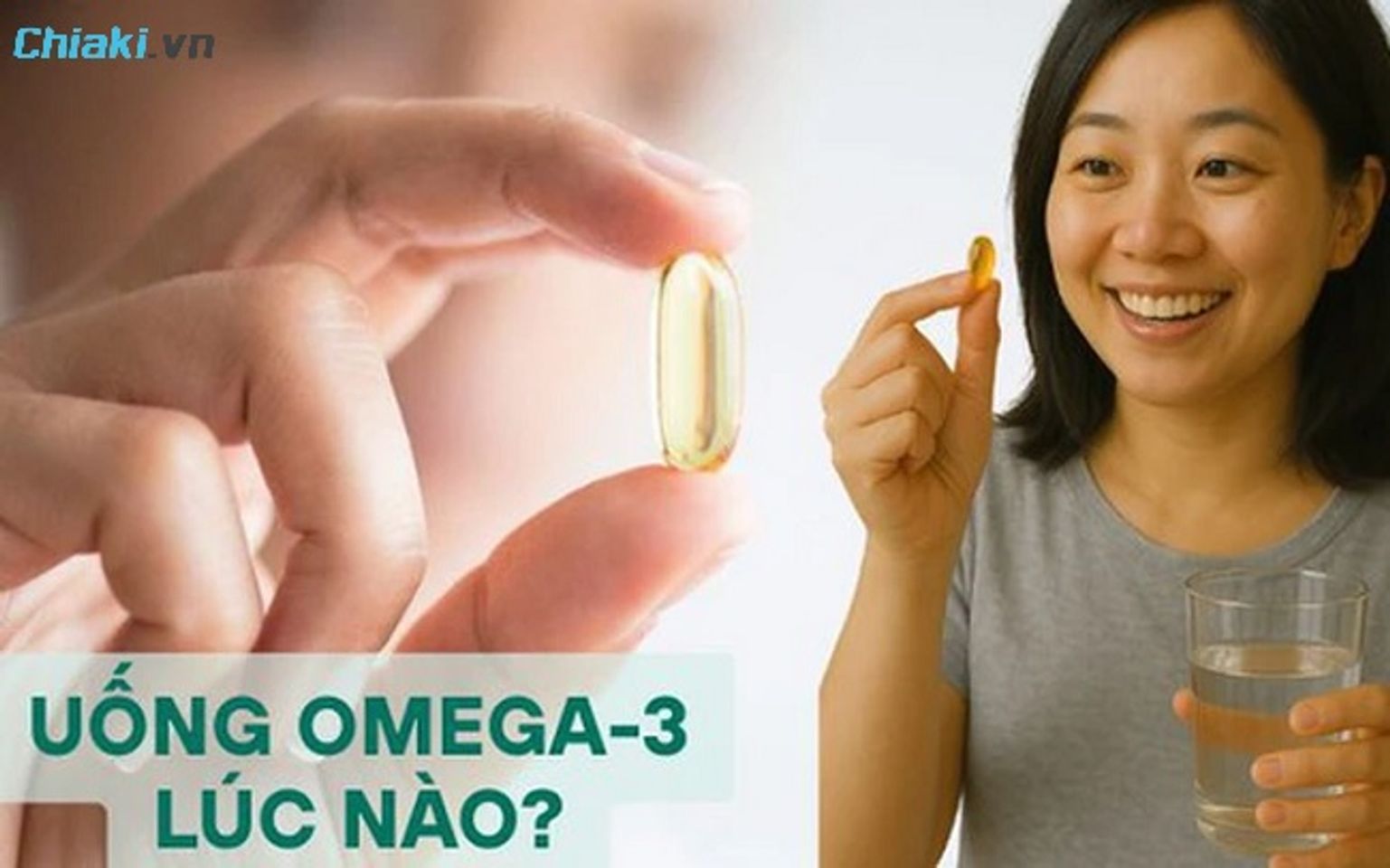 N&ecirc;n uống Omega sau bữa ăn (thường l&agrave; bữa ăn c&oacute; chất b&eacute;o)