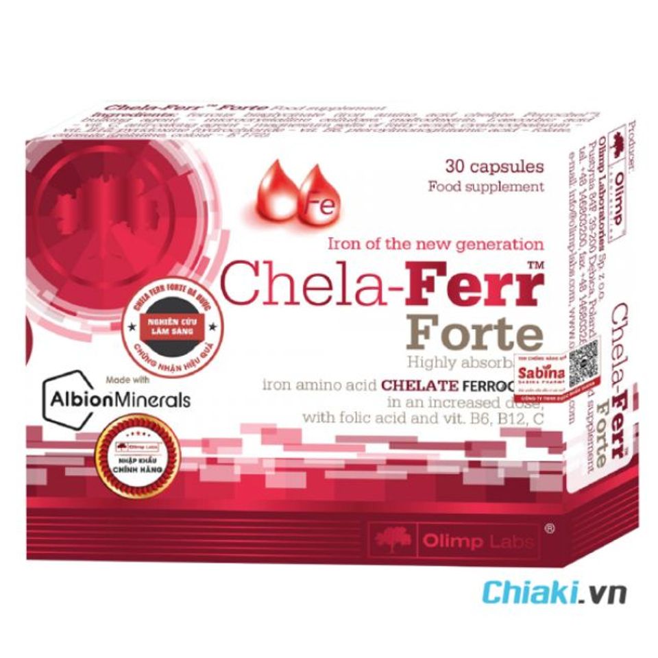 Sắt cho mẹ sau sinh Chela-Ferr Forte