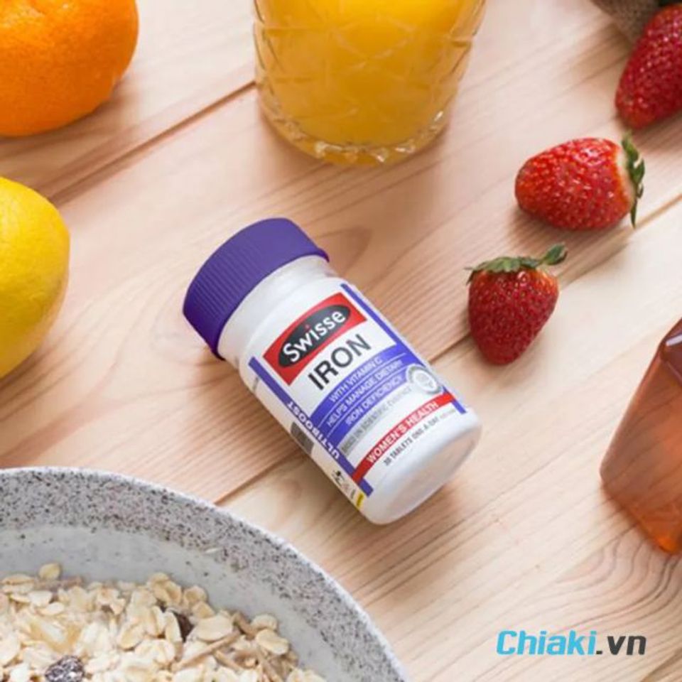 Sắt cho mẹ sau sinh Swisse Ultiboost Iron