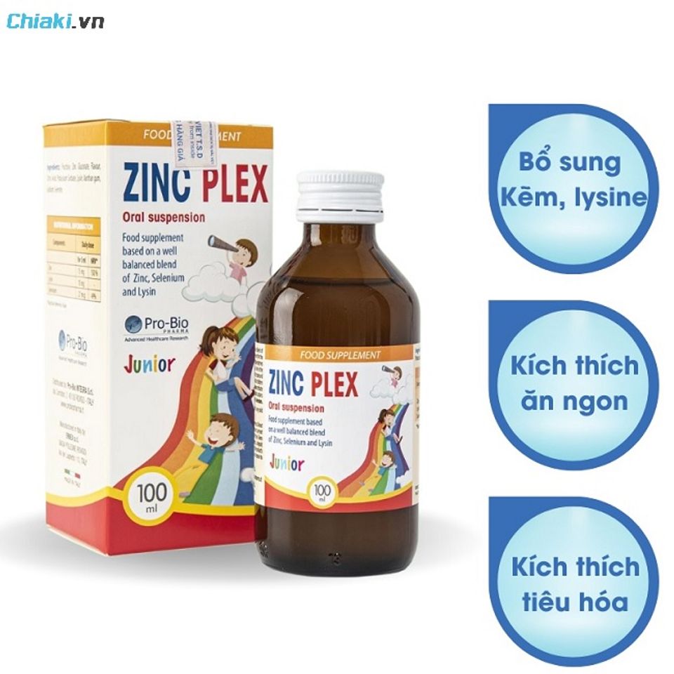 Siro bổ sung kẽm cho trẻ biếng ăn, chậm lớn ZinC Plex
