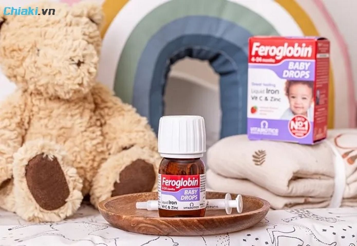 Siro bổ sung Sắt, Kẽm v&agrave; Vitamin C Feroglobin Baby Drops&nbsp;