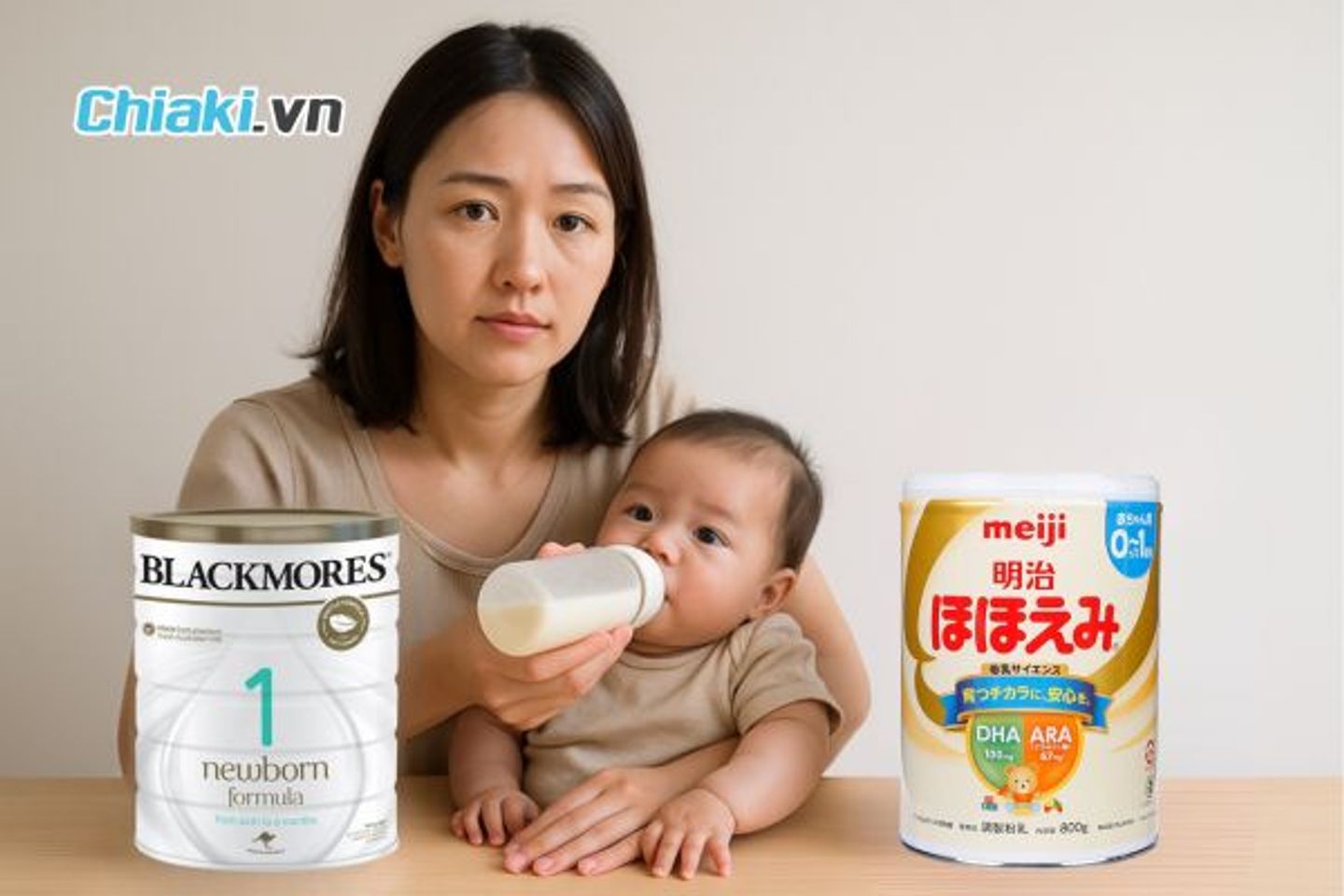 So s&aacute;nh sữa Blackmores &Uacute;c v&agrave; Meiji