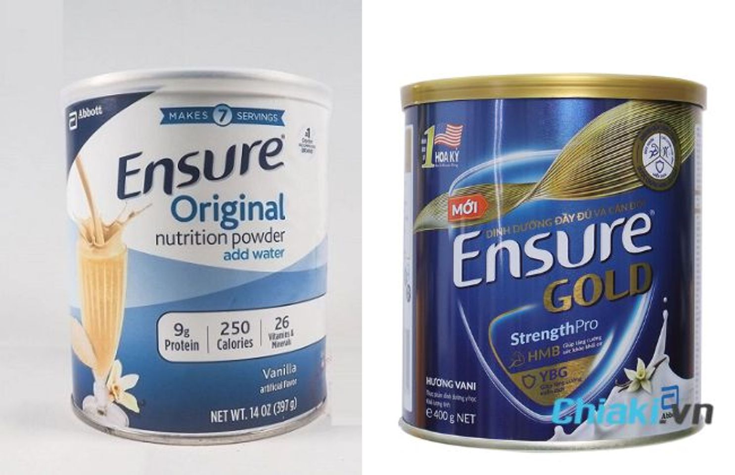 Sữa Ensure Mỹ v&agrave; Việt Nam