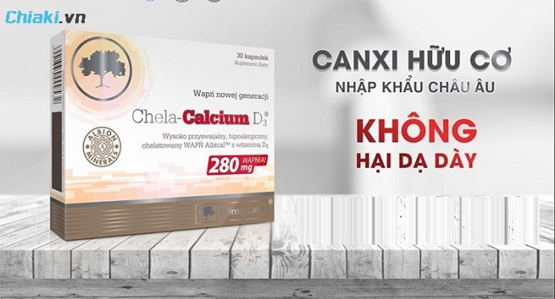 Thuốc bổ sung canxi cho người đau dạ d&agrave;y Chela-Calcium D3 sử dụng được cho cả phụ nữ mang thai