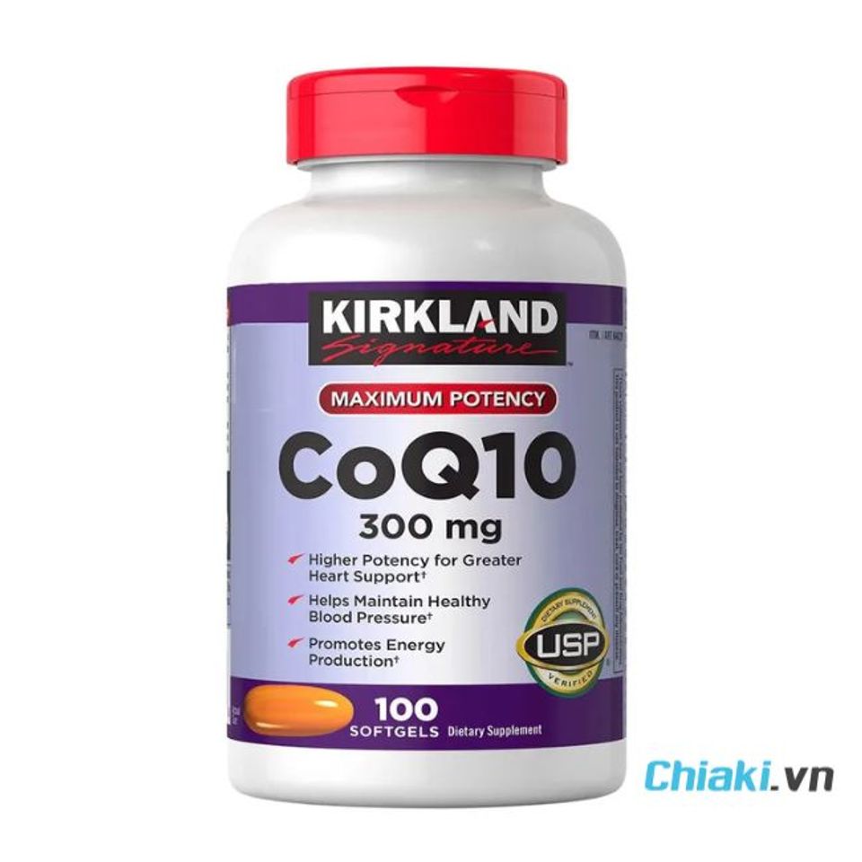 Thuốc chống đột quỵ của Mỹ CoQ10 300mg Kirkland