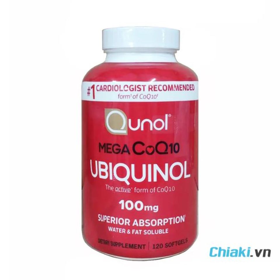 Thuốc chống đột quỵ của Mỹ Qunol Mega Coq10 Ubiquinol 100mg