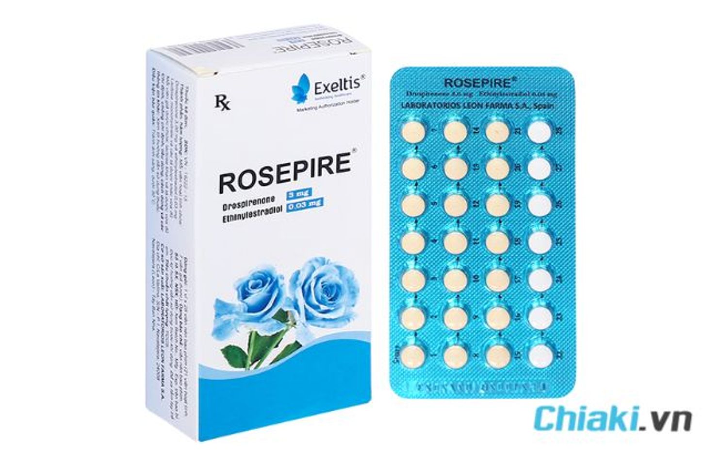 Thuốc tr&aacute;nh thai kh&ocirc;ng g&acirc;y tăng c&acirc;n Rosepire