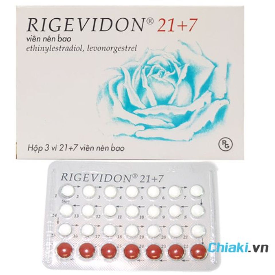 Thuốc tr&aacute;nh thai kh&ocirc;ng tăng c&acirc;n Rigevidon