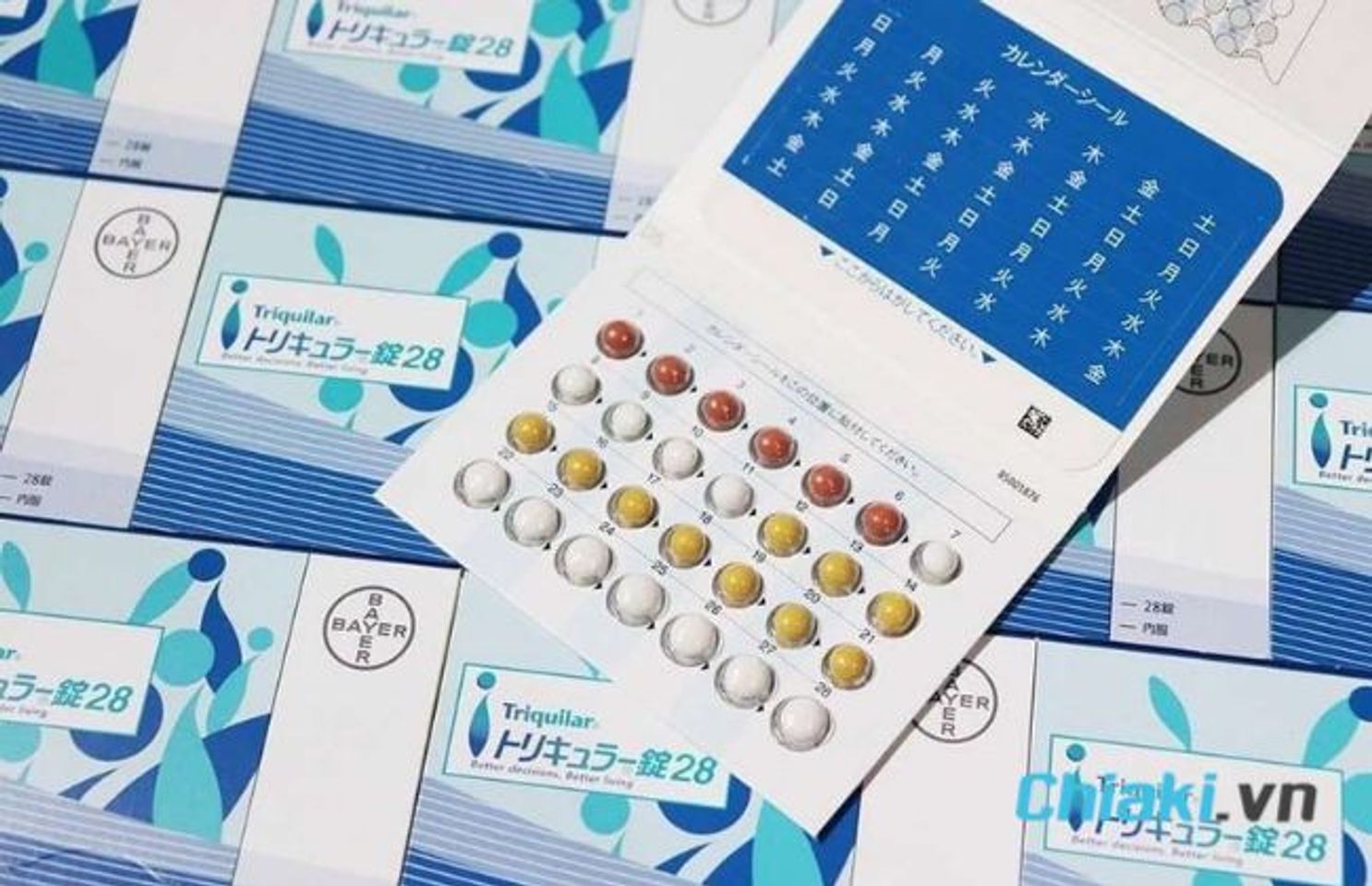 Thuốc tr&aacute;nh thai kh&ocirc;ng tăng c&acirc;n Triquilar Bayer