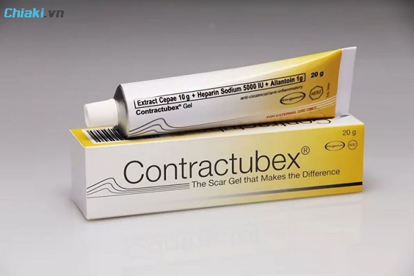 Contractubex l&agrave; sản phẩm kem trị sẹo nổi tiếng đến từ thương hiệu c&ocirc;ng ty dược phẩm Merz Pharmaceuticals GmbH Đức