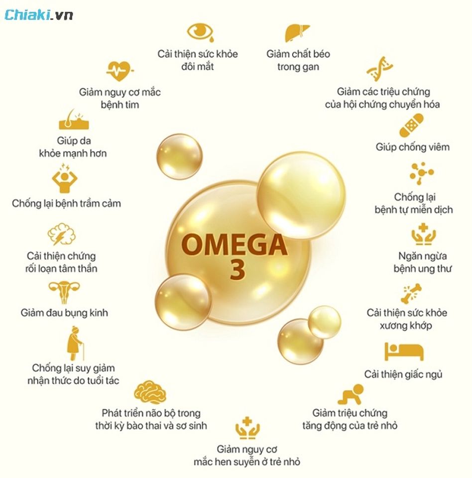 Omega 3 đ&oacute;ng vai tr&ograve; quan trọng trong sự ph&aacute;t triển n&atilde;o bộ