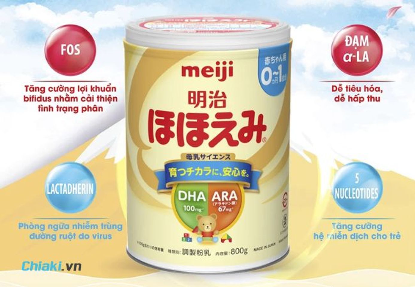Sữa Meiji đặc biệt ch&uacute; trọng v&agrave;o nghi&ecirc;n cứu th&agrave;nh phần sữa mẹ
