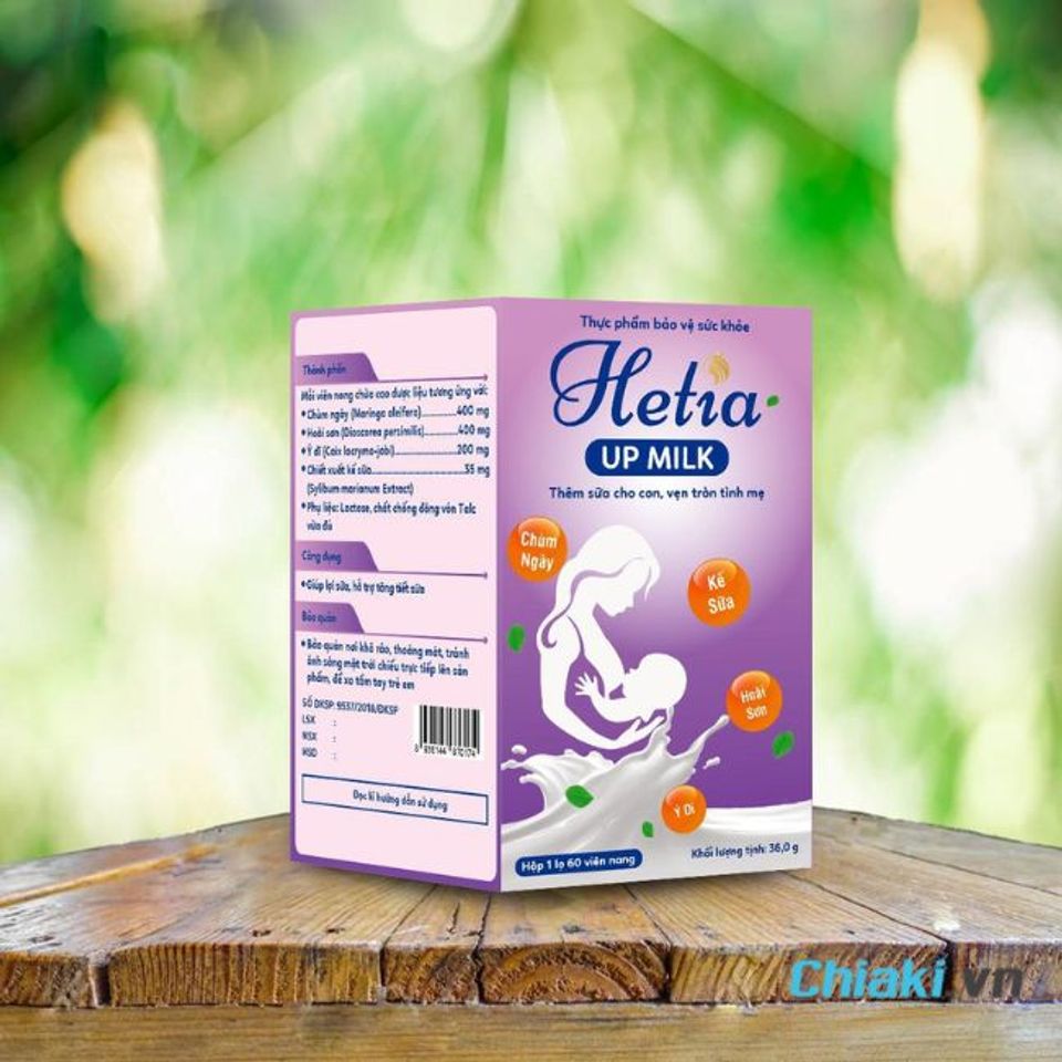 Vi&ecirc;n lợi sữa Hetia UP MILK