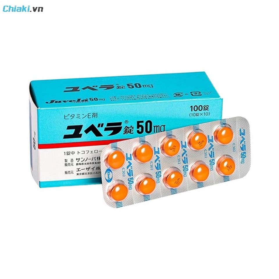Vi&ecirc;n uống Vitamin E 50mg Eisai Nhật Bản hỗ trợ ph&ograve;ng ngừa v&agrave; cải thiện tr&igrave;nh trạng thiếu hụt vitamin E