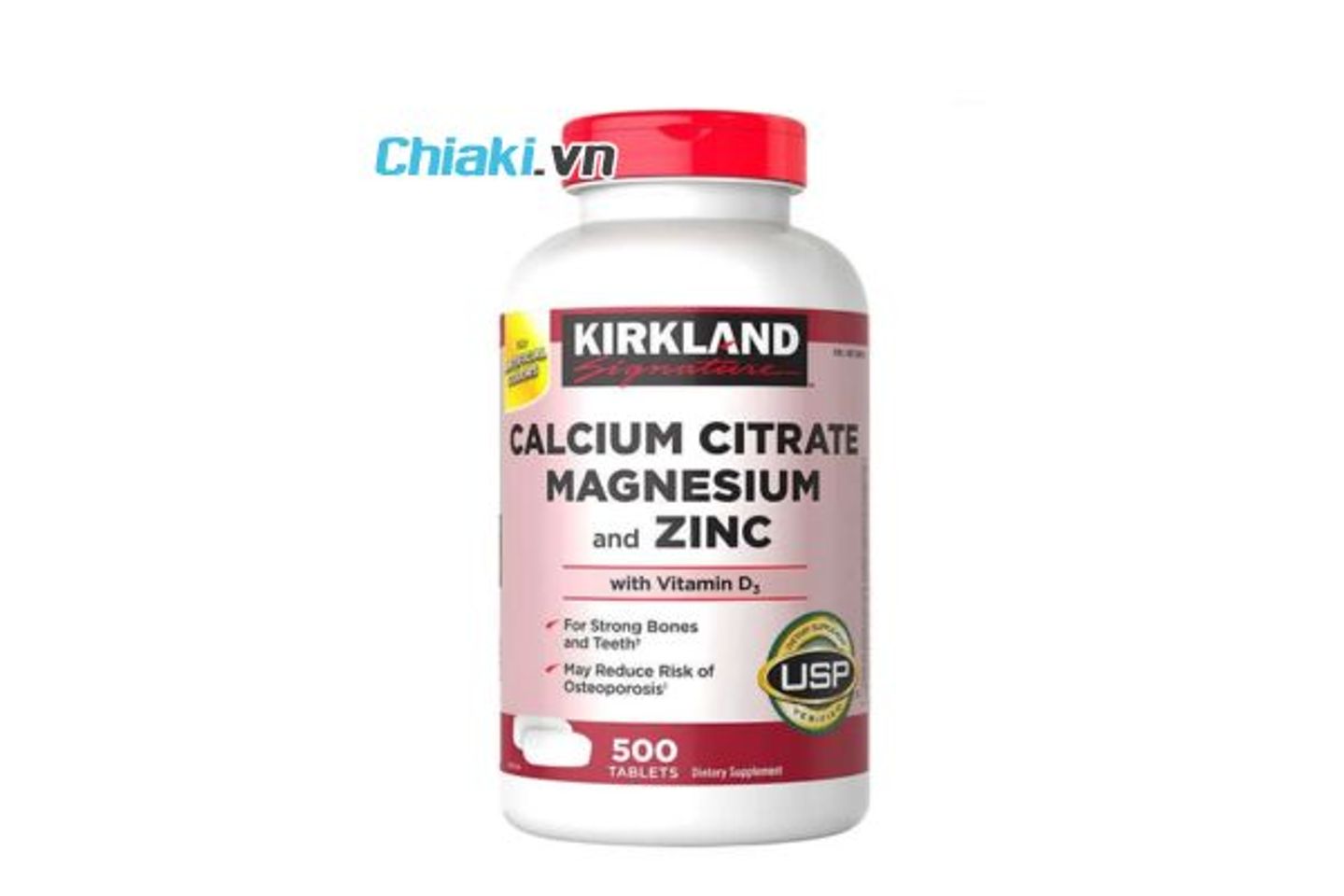 Vi&ecirc;n uống Kirkland Signature Calcium Citrate Magnesium and Zinc của Mỹ