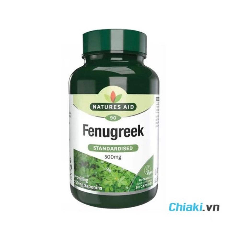 Vi&ecirc;n uống lợi sữa Fenugreek Natures Aid 500mg