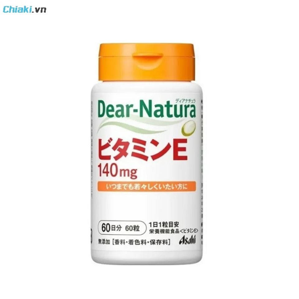Vi&ecirc;n uống vitamin E Asahi Dear Natura hỗ trợ n&acirc;ng cao đề kh&aacute;ng, hệ miễn dịch, tăng cường sức khỏe