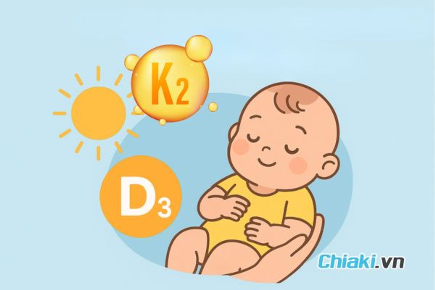 Vitamin D3 K2 cho trẻ sơ sinh uống l&uacute;c n&agrave;o?