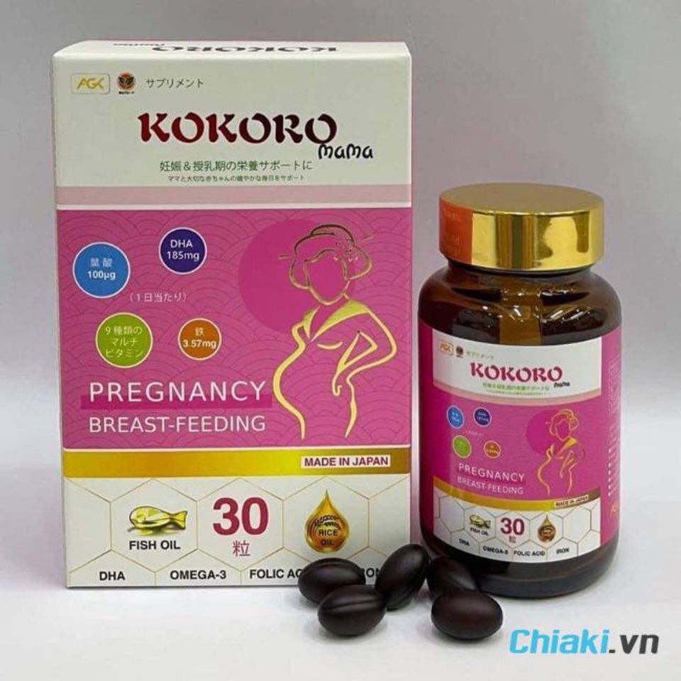 Vitamin tổng hợp cho mẹ sau sinh Nhật Bản Kokoro Mama