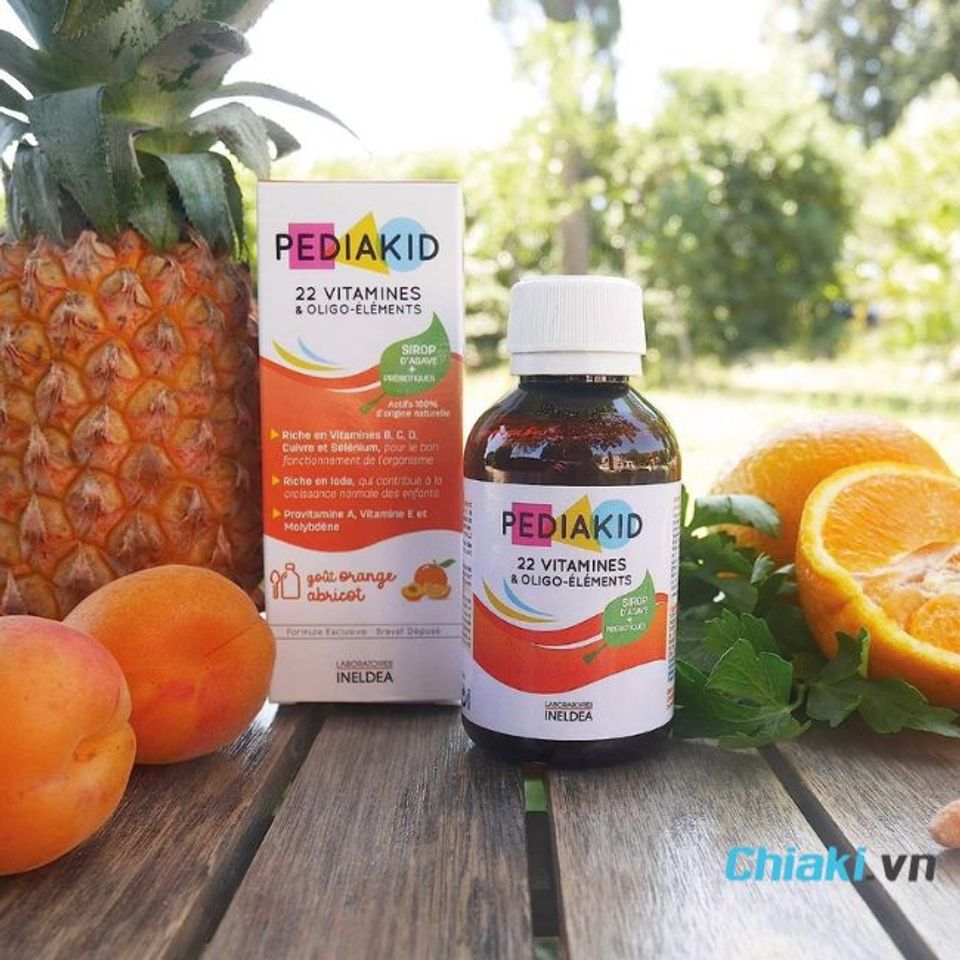 Vitamin tổng hợp cho trẻ 10 tuổi Pediakid 22 Vitamines
