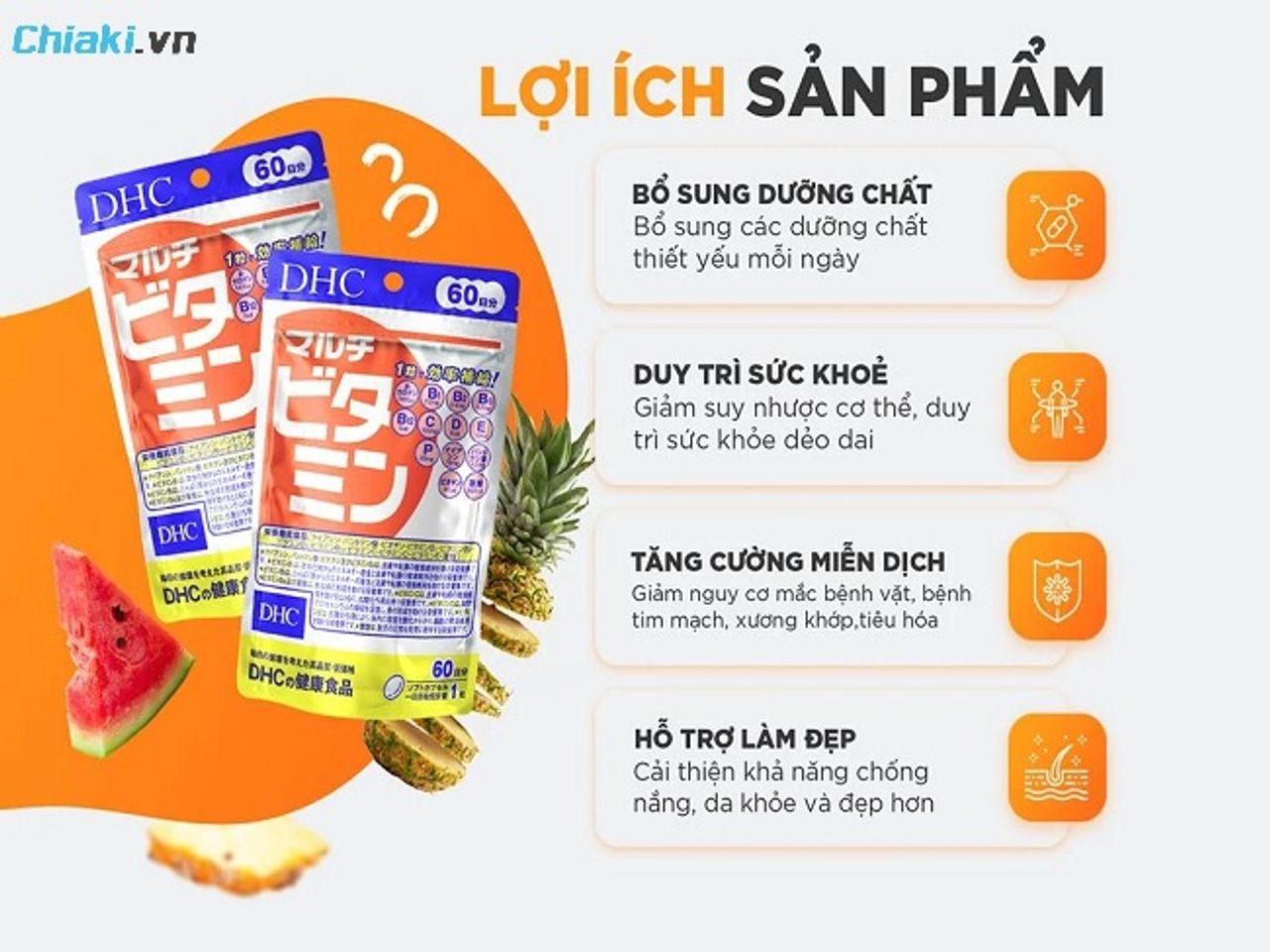 Vitamin tổng hợp cho trẻ dậy th&igrave; của Nhật DHC cải thiện l&agrave;n da, m&aacute;i t&oacute;c, giảm căng thẳng