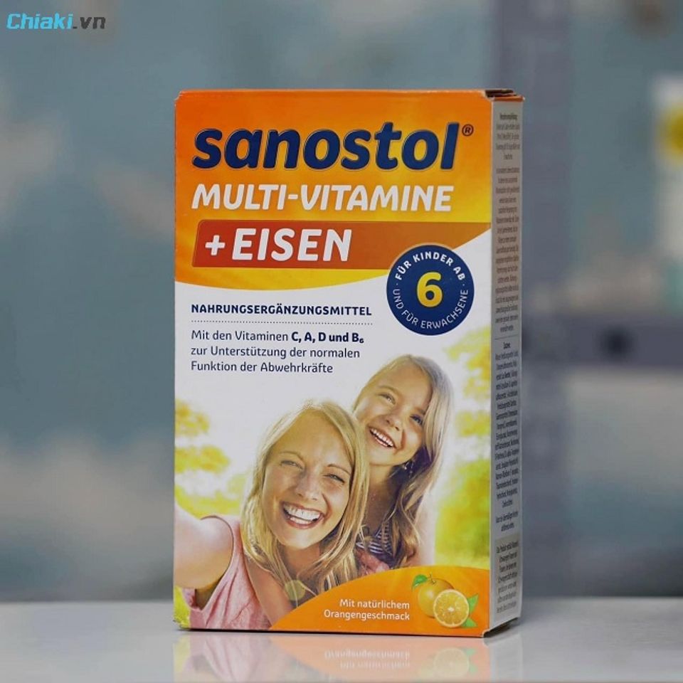 Vitamin tổng hợp Sanostol Plus Eisen&nbsp;th&iacute;ch hợp d&ugrave;ng cho trẻ dậy th&igrave; v&agrave; người lớn