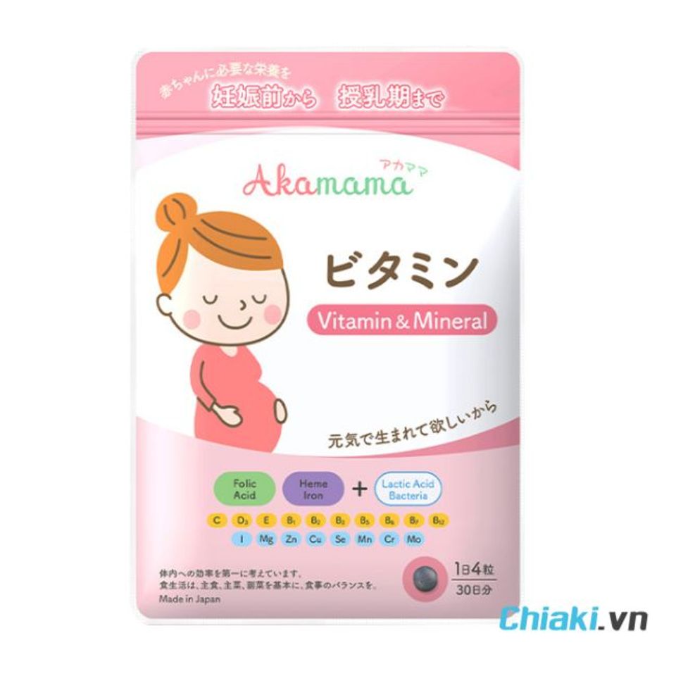 Vitamin tổng hợp của Nhật cho b&agrave; bầu Akamama