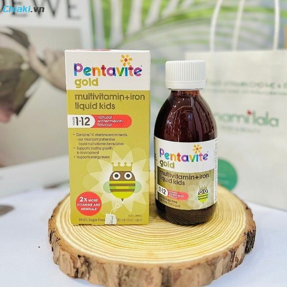 Vitamin tổng hợp Pentavite Gold ph&ograve;ng ngừa thiếu m&aacute;u, tăng hệ miễn dịch