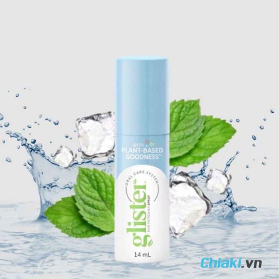 Xịt thơm miệng Glister Mint Refresher Spray