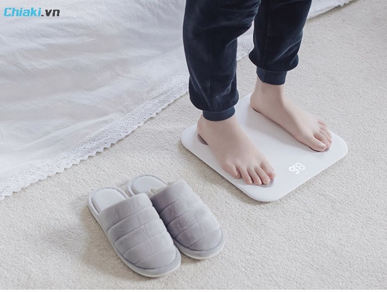 C&acirc;n sức khỏe điện tử Xiaomi sử dụng cảm biến th&eacute;p mangan độ nhạy cao
