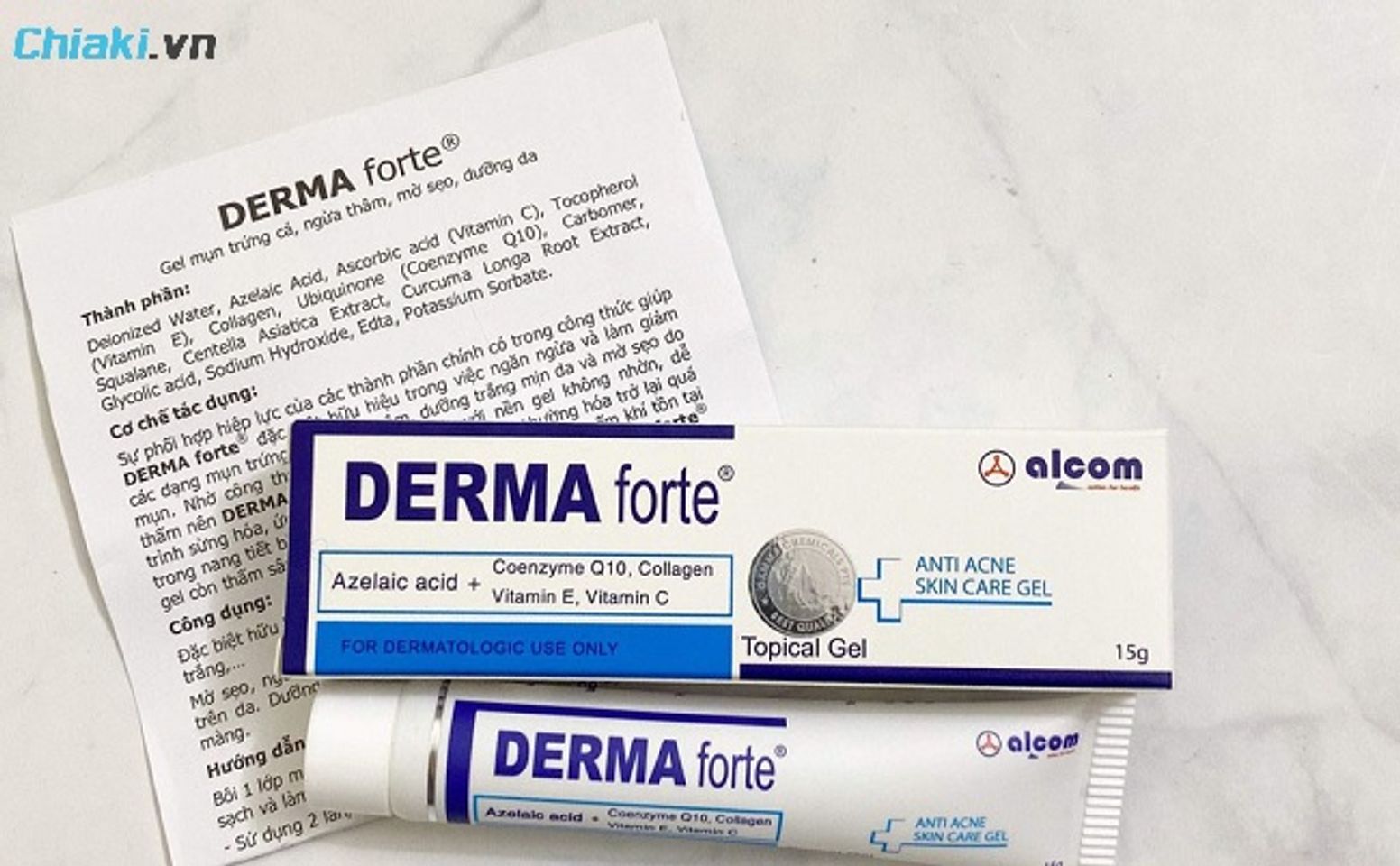 Kem trị mụn Derma Forte c&oacute; th&agrave;nh phần Azelaic Acid 20%