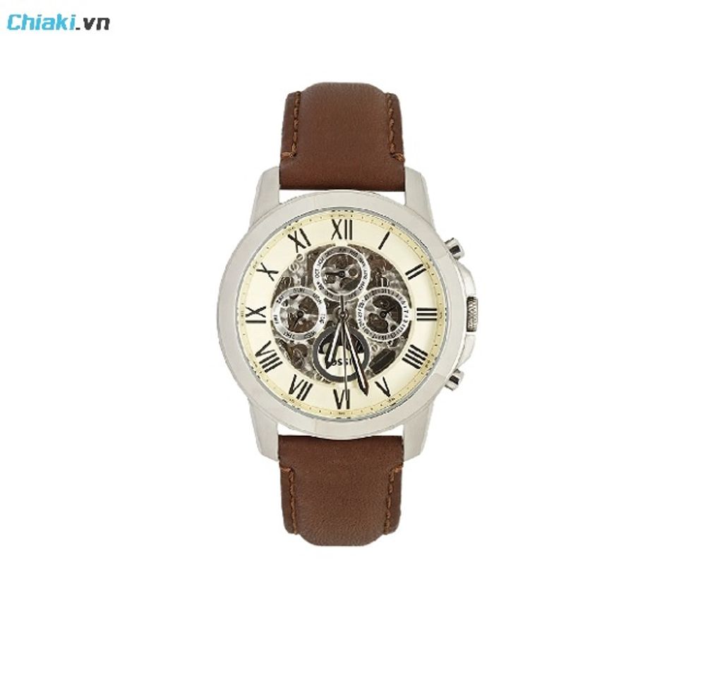 Đồng hồ Fossil Automatic ME3027 d&acirc;y da kết hợp với chuyển động automatic mang đến cảm gi&aacute;c vừa cổ điển vừa hiện đại