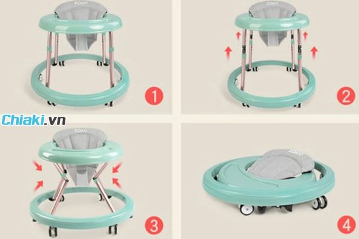 Hướng dẫn sử dụng xe tập đi đ&uacute;ng c&aacute;ch