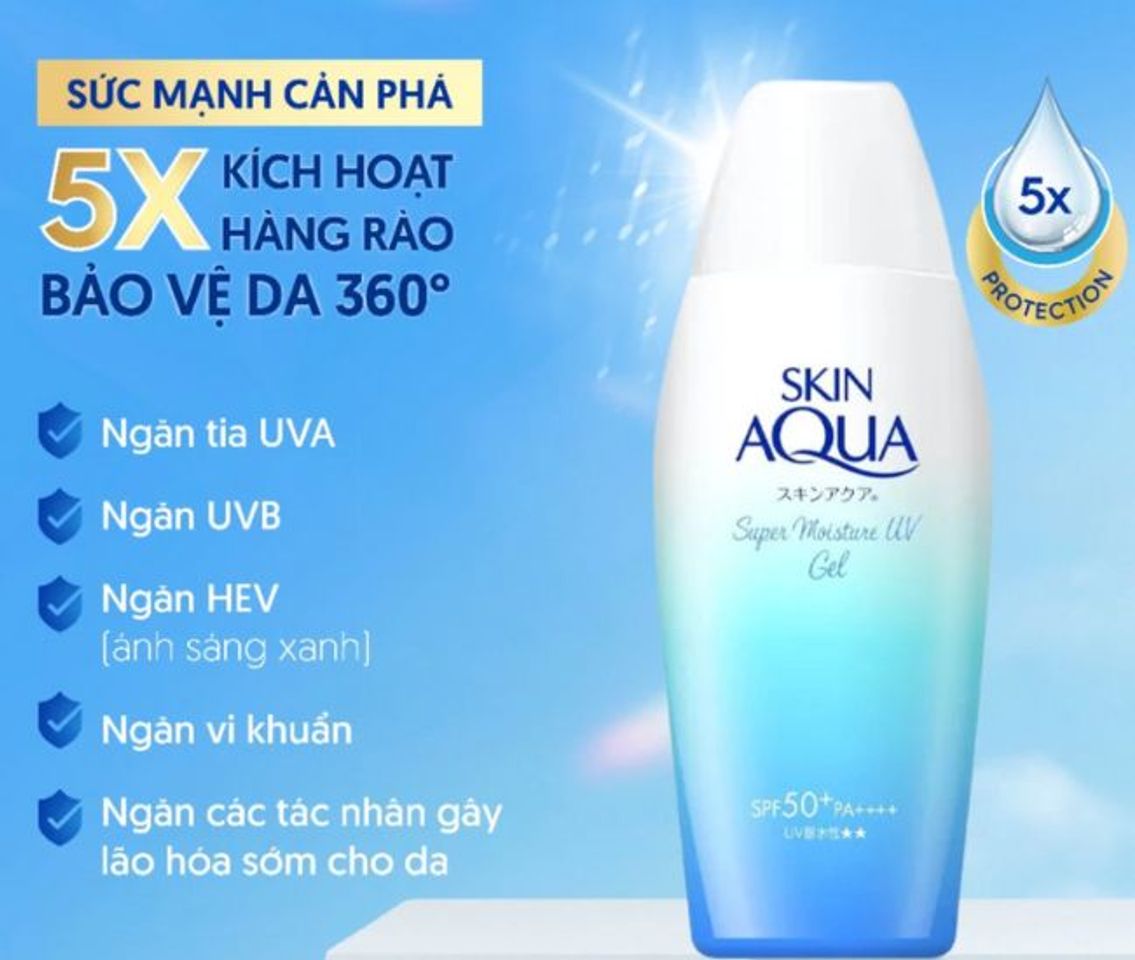 Kem chống nắng Skin Aqua UV Super Moisture Gel