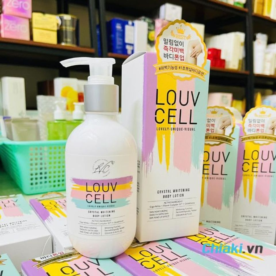 Kem dưỡng body trắng da ban đ&ecirc;m Louv Cell