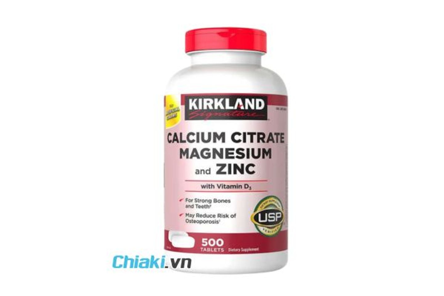 Vi&ecirc;n kẽm Kirkland Signature Calcium Citrate Magnesium and Zinc
