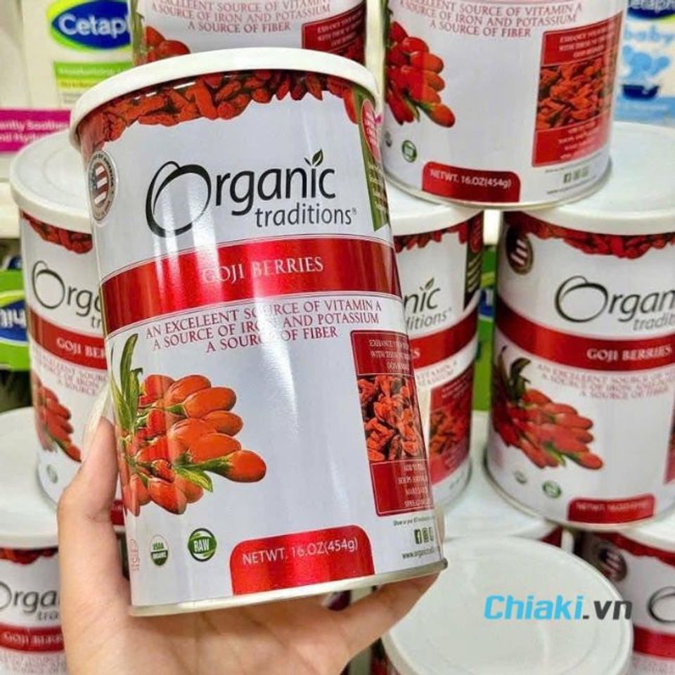 Kỷ tử hữu cơ Goji Berries Organic Traditions