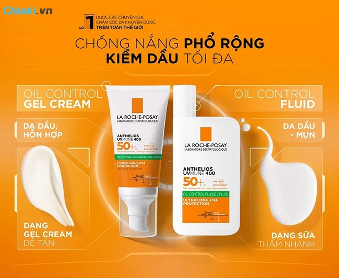 La Roche Posay Anthelios Uvmune 400 Oil Control thấm nhanh nhưng cảm gi&aacute;c sau khi thoa