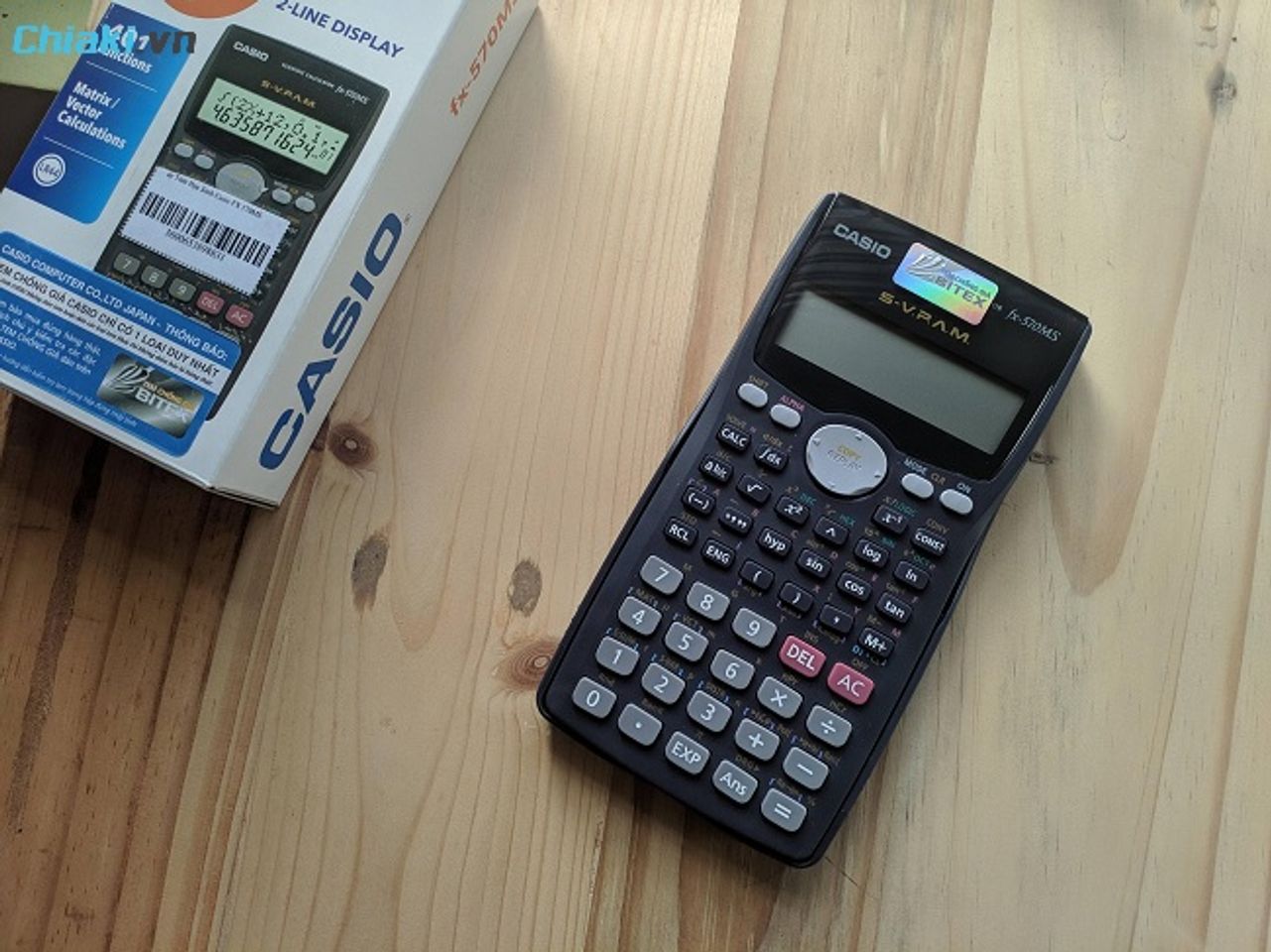 M&aacute;y t&iacute;nh cầm tay Casio FX-570MS t&iacute;ch hợp 401 chức năng to&aacute;n học & khoa học