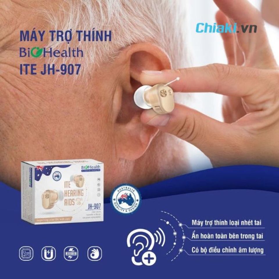 M&aacute;y trợ th&iacute;nh cho người l&atilde;ng tai BioHealth JH-907