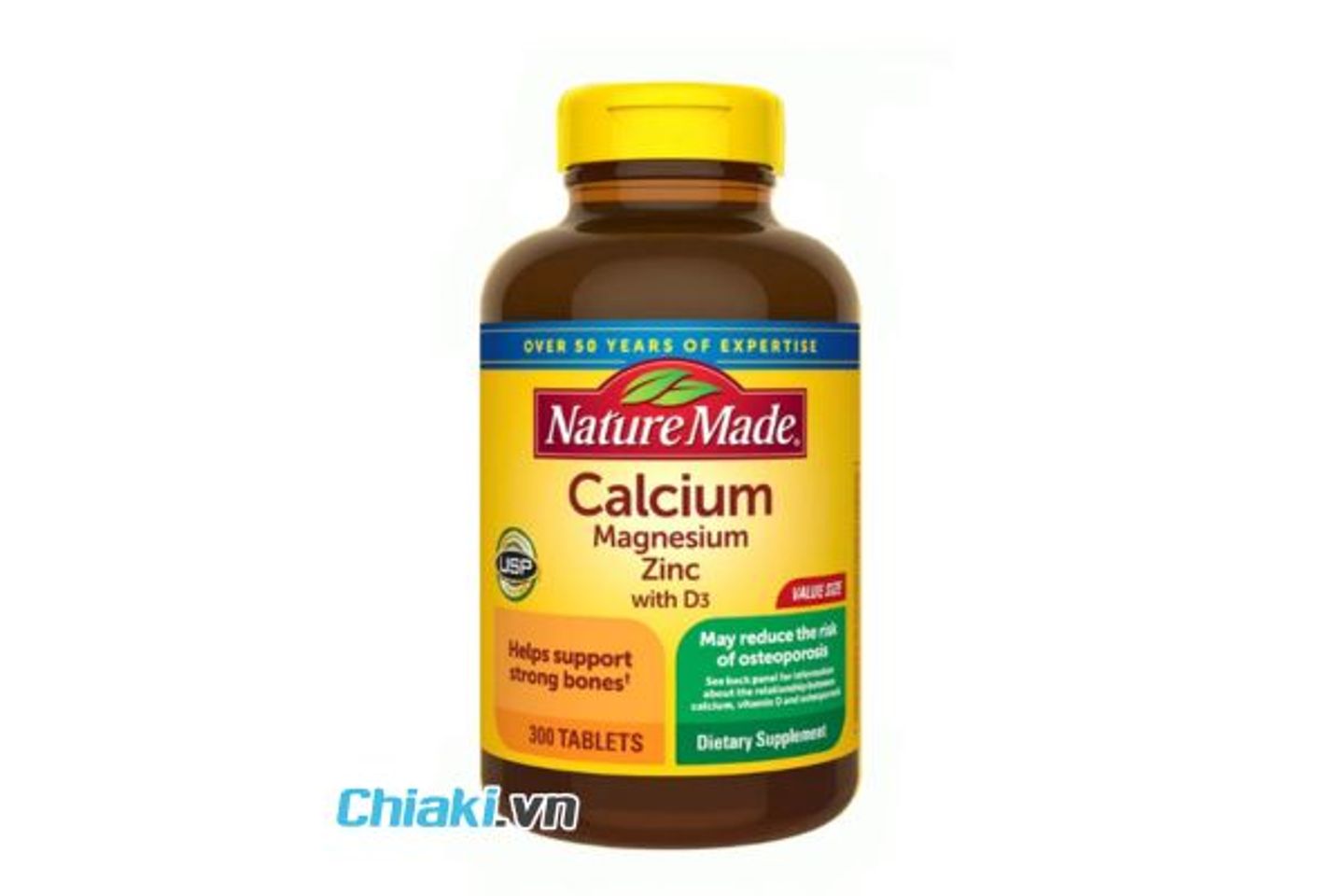 Vi&ecirc;n uống Nature Made Calcium Magnesium Zinc With Vitamin D3