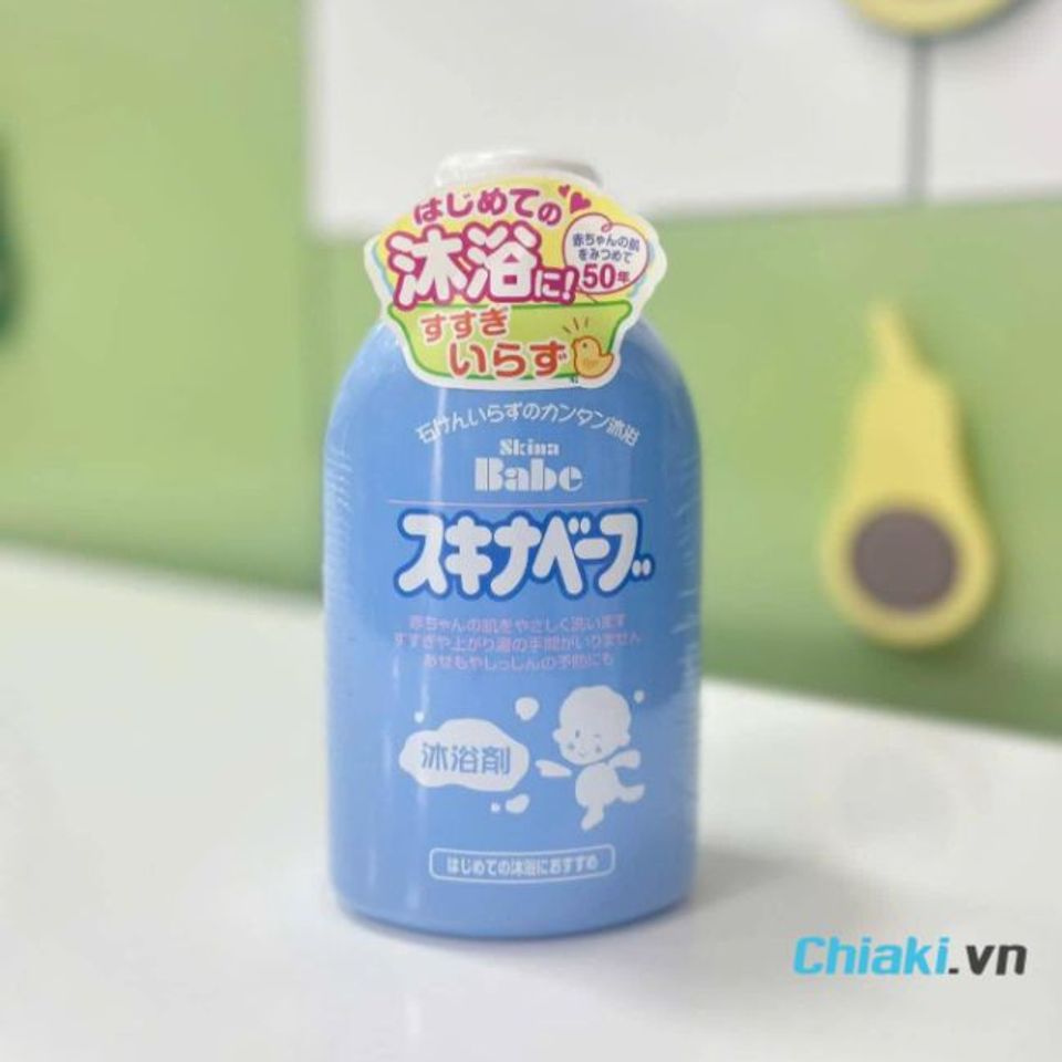 Sữa tắm trị r&ocirc;m sảy cho b&eacute; của Nhật Skina Babe