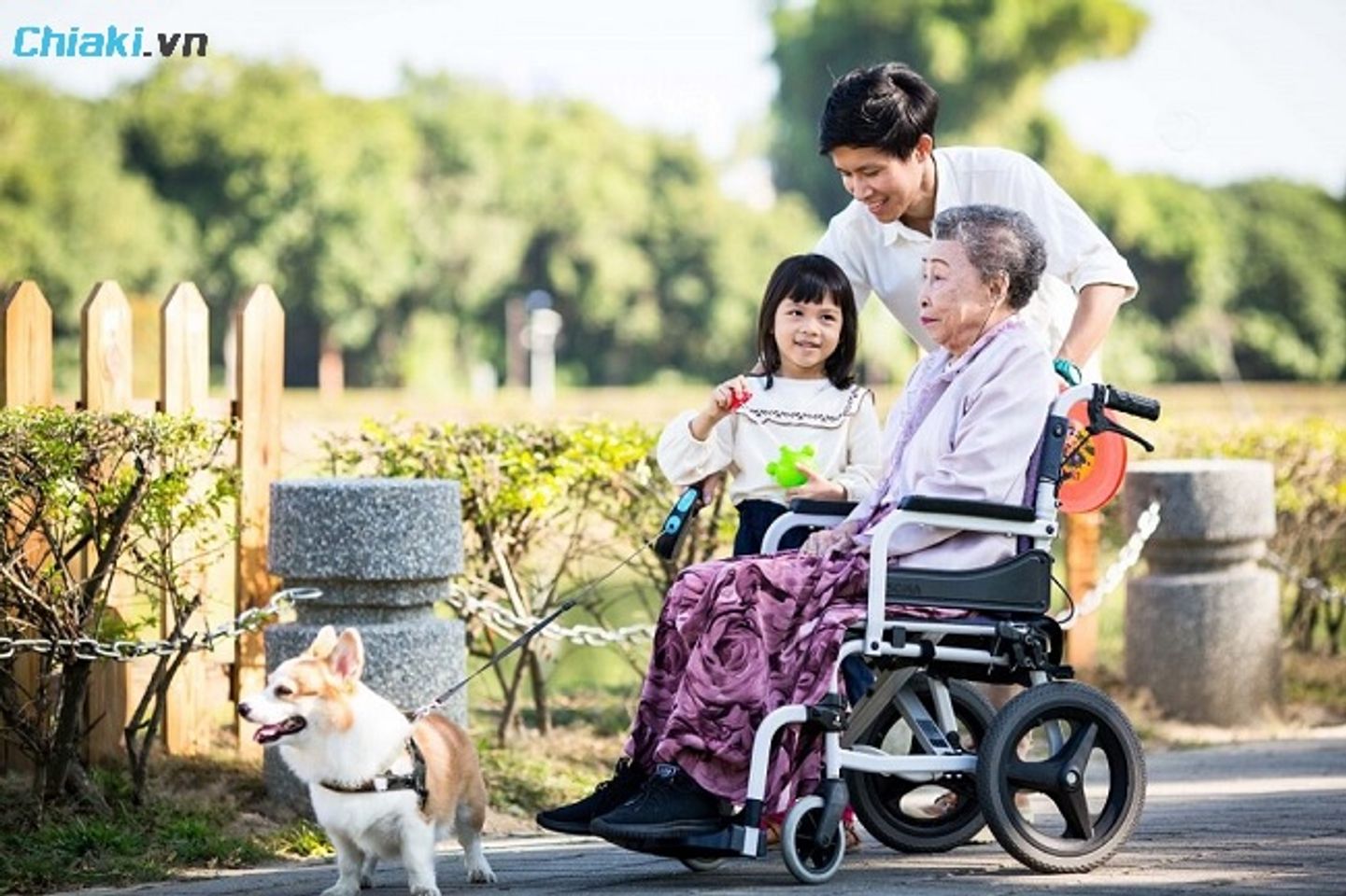 Xe lăn gấp gọn thường c&oacute; trọng lượng từ 10-15kg, nhẹ hơn đ&aacute;ng kể so với xe lăn truyền thống
