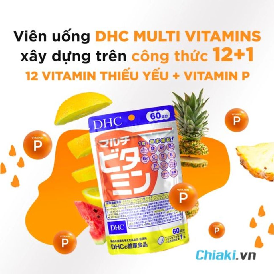 Vitamin tổng hợp cho người lớn DHC Multi Vitamins