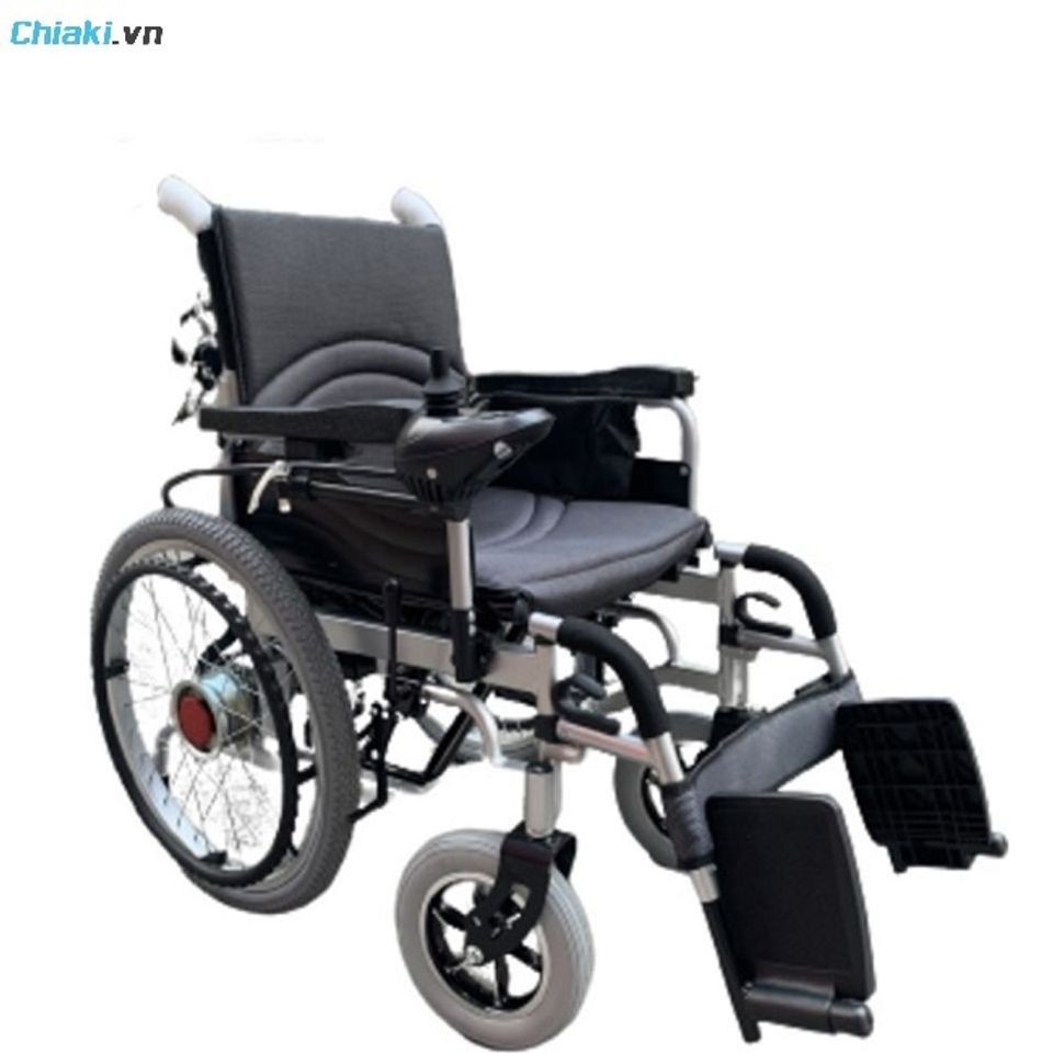 Xe lăn điện gấp gọn Vidan HD66011 sử dụng điện, điều khiển bằng cần gạt tr&ecirc;n th&agrave;nh xe