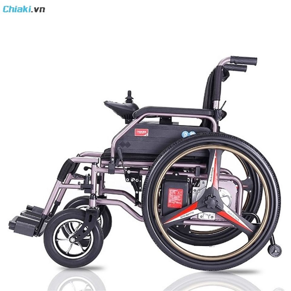 Xe lăn điện gấp gọn Color sử dụng khung th&eacute;p nhẹ