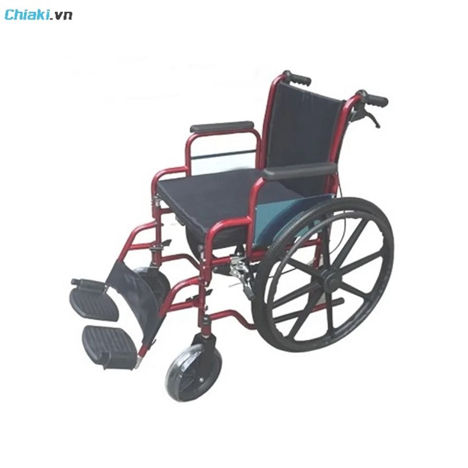 Xe lăn gấp gọn cho người gi&agrave; Lucass X39BJ c&oacute; phanh tay an to&agrave;n