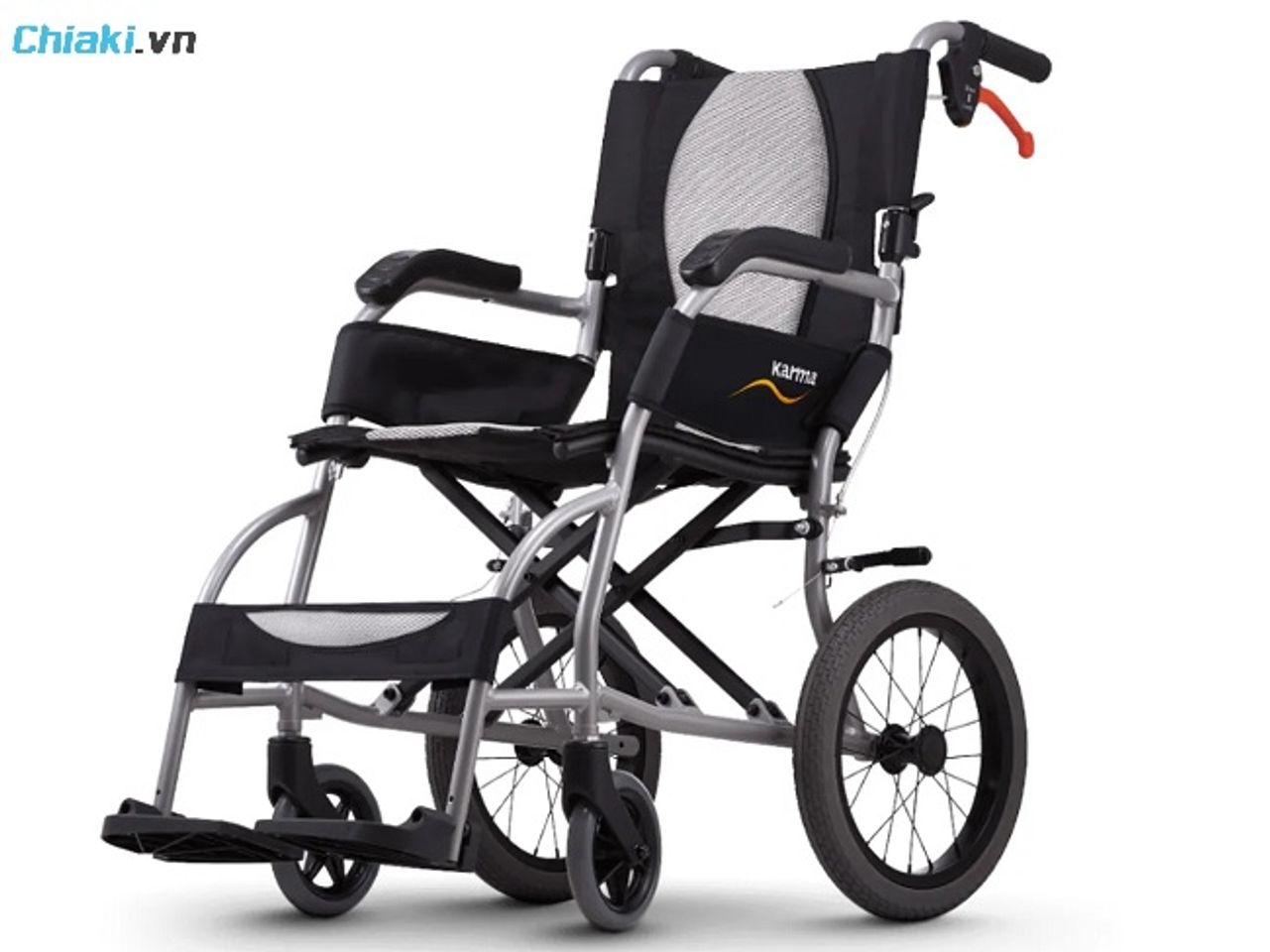 Xe lăn tay Karma Ergo Lite được trang bị ghế xe lăn cho người gi&agrave; S-Ergo