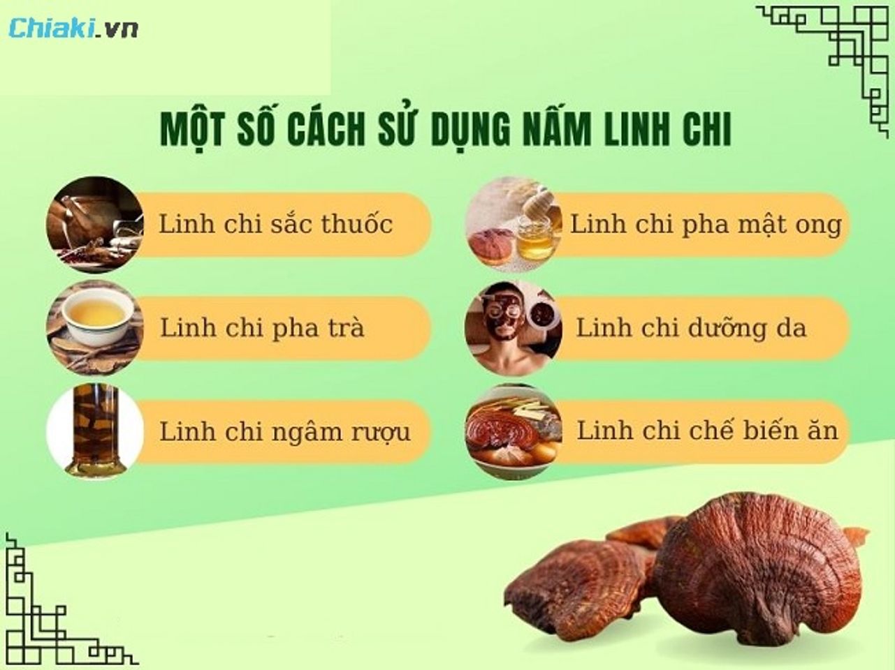 C&aacute;ch sử dụng nấm linh chi H&agrave;n Quốc