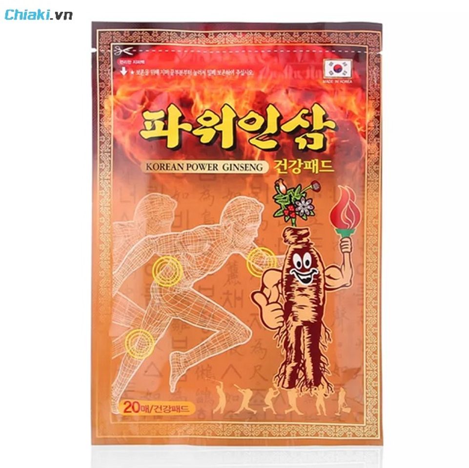 Cao d&aacute;n hồng s&acirc;m Korean Power Ginseng tăng tuần ho&agrave;n m&aacute;u tại v&ugrave;ng đau, th&uacute;c đẩy phục hồi m&ocirc; mềm